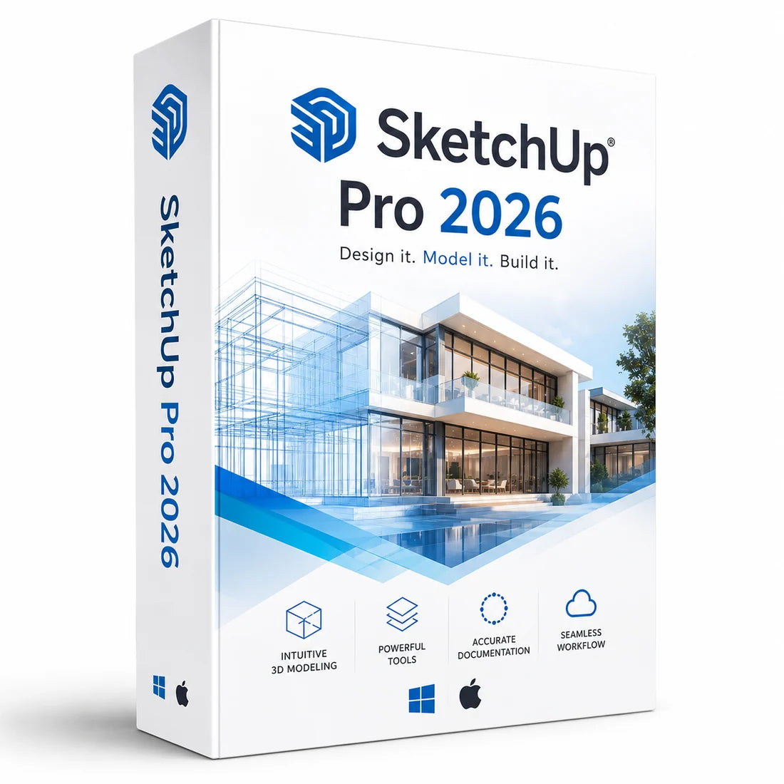 SketchUp Pro 2026 – Professional 3D Modeling Software | Windows & Mac | Instant Download